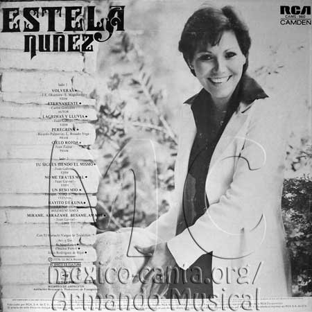 Estela Núñez - Trasera